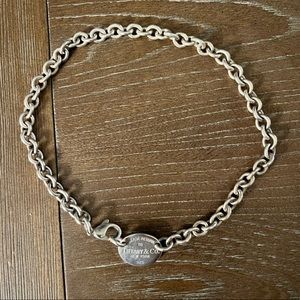 Return to Tiffany Oval Tag Necklace